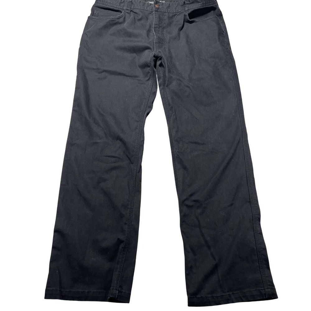 Wolverine FR Pants Mens 38x32 Black Canvas Flame Resistant Workwear Relaxed Fit